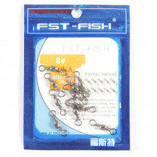 Вертлюг FST-Fish №12, 10 шт
